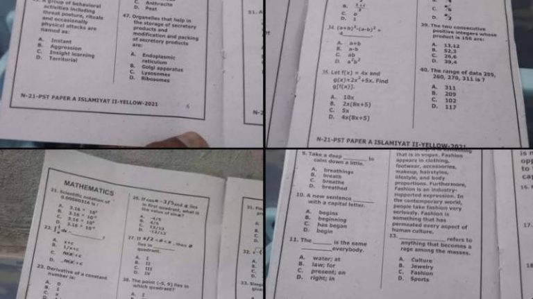 NTS paper leaked on social media hours before test in KPK