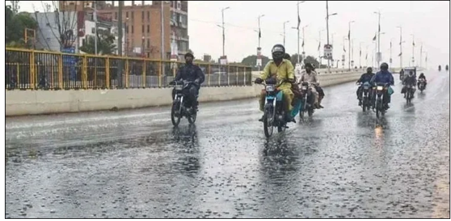کراچی کے مختلف علاقوں میں آج شام سے گرج چمک کے ساتھ بارش کا امکان